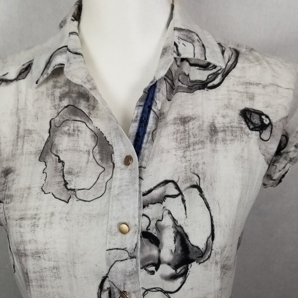 Deal Jeans Hi Lo Button Front Sleeveless Tunic L - Picture 2 of 3